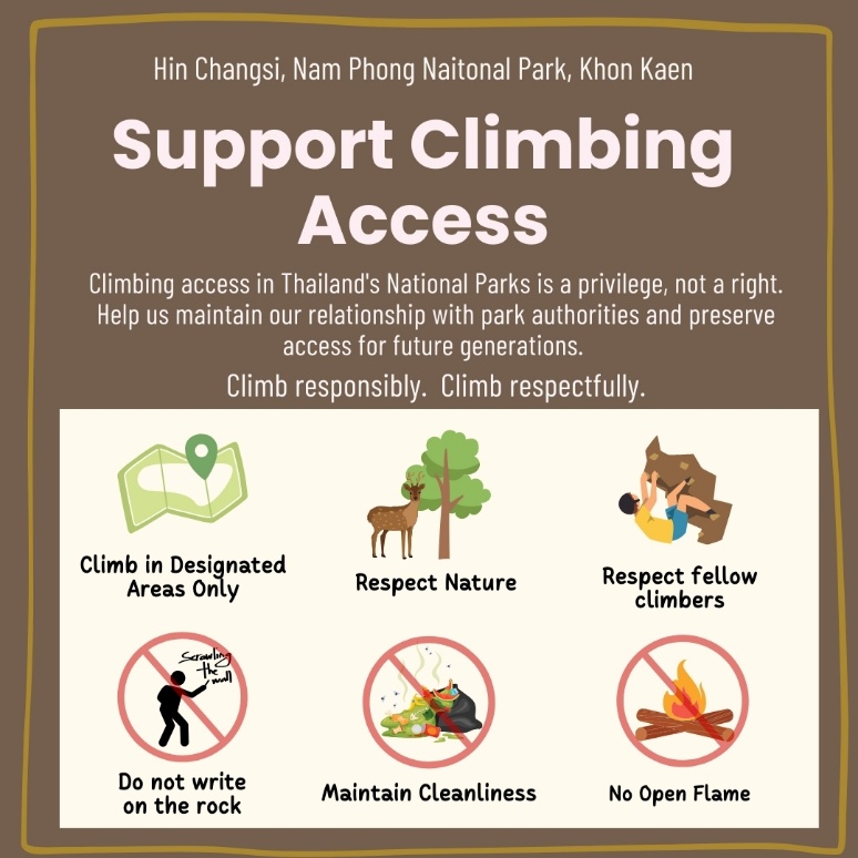 Responsible climbing at Hin Chang Si